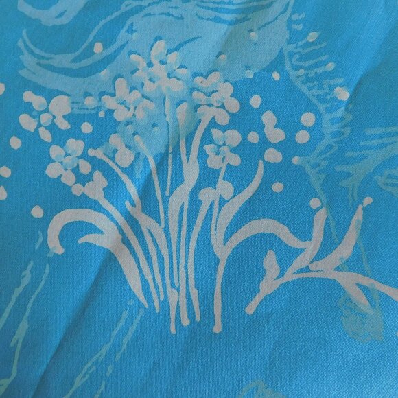 VTG Equus Zuzek 60s Key West Hand Print Fabric horse stallion Lilly Pulitzer 1yd - Picture 9 of 15
